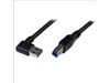 StarTech.com (1m) Black SuperSpeed USB 3.0 Cable - Right Angle A to B - M/M