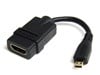 StarTech.com 5 inch High Speed HDMI Adaptor Cable with Ethernet to HDMI Micro - F/M