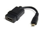 StarTech.com 5 inch High Speed HDMI Adaptor Cable with Ethernet to HDMI Micro - F/M