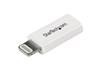 StarTech.com Apple 8-pin Lightning Connector to Micro USB Adaptor for iPhone / iPod / iPad (White)