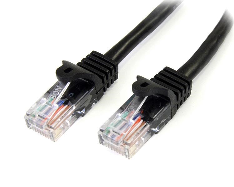 Photos - Ethernet Cable Startech.com 3m CAT5E Patch Cable  45PAT3MBK (Black)