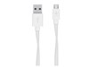 Belkin (1.2m) Flat Micro-USB to USB-A Cable (White)