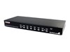 StarTech.com 8-Port KVM Switch Rackmount USB/VGA with Audio (Black)