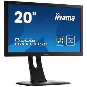 Iiyama Prolite B2083HSD-B1 19.5" Wide LED LCD Black, Height Adjustable