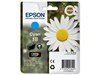 Epson Daisy 18 T1802 (Yield 180 pages) Cyan 3.3ml Ink Cartridge RF/AM