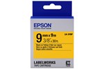 Epson LK-3YBP (9mm x 9m) Label Cartridge (Black on Yellow) for LabelWorks Label Makers