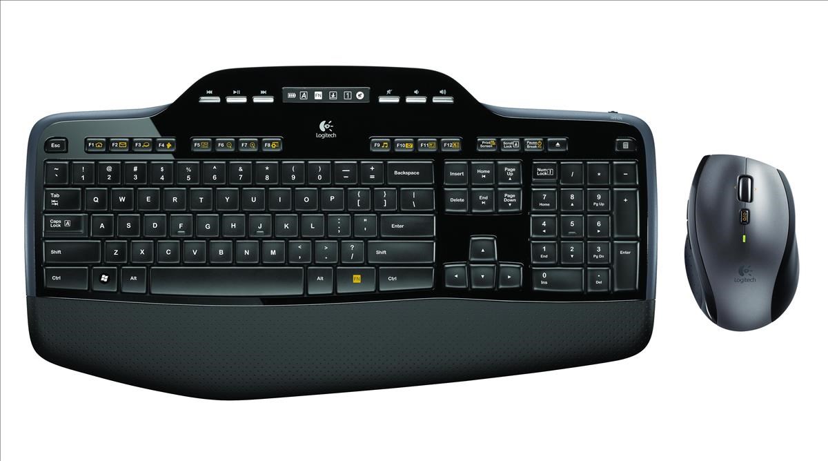 Logitech MK710 Wireless Desktop Keyboard and Mouse Set - UK