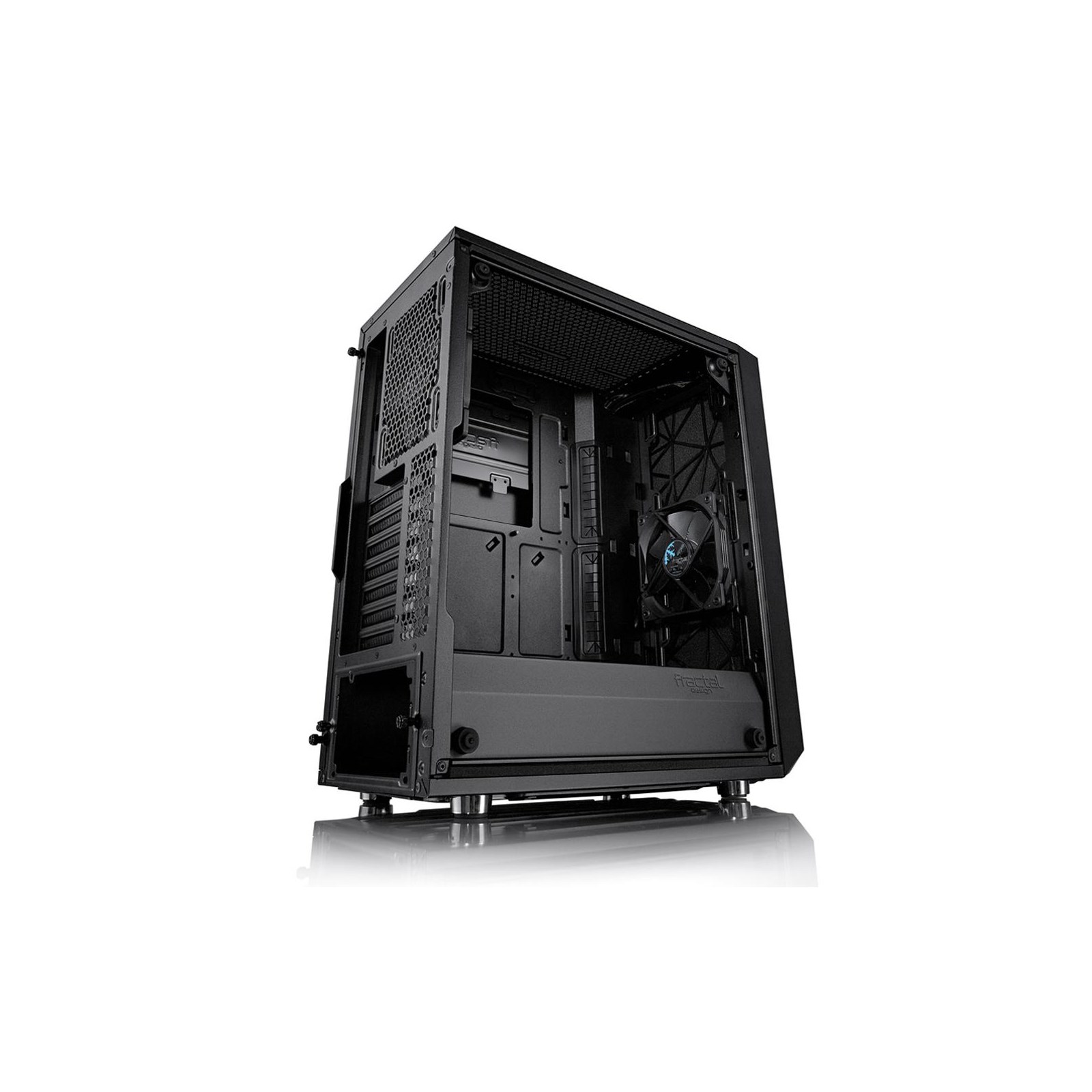 Fractal Design Meshify C TG ATX/mATX/ITX Computer Case (Black) with