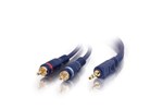 C2G 2m Velocity 3.5mm Stereo Male to Dual RCA Male Y-Cable