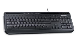 Microsoft 600 USB Wired Keyboard (Black)