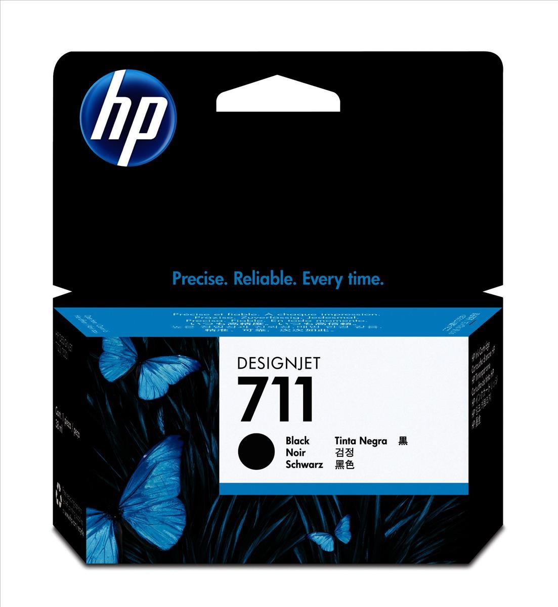 HP 711 (Volume: 38ml) Black Ink Cartridge - CZ129A | CCL Computers