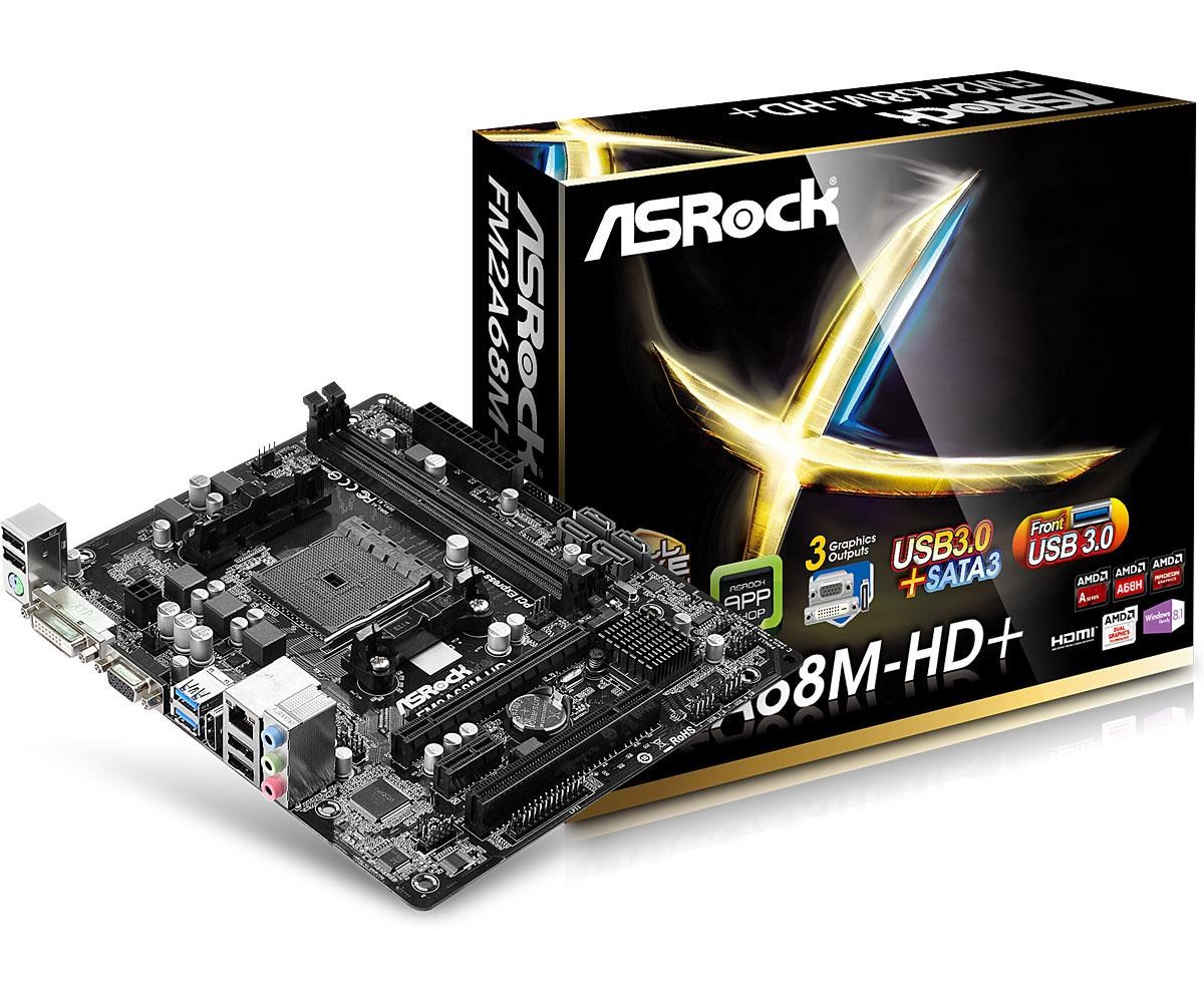 ASRock FM2A68M-HD+ AMD Socket FM2+ Motherboard - FM2A68M-HD+ | CCL ...