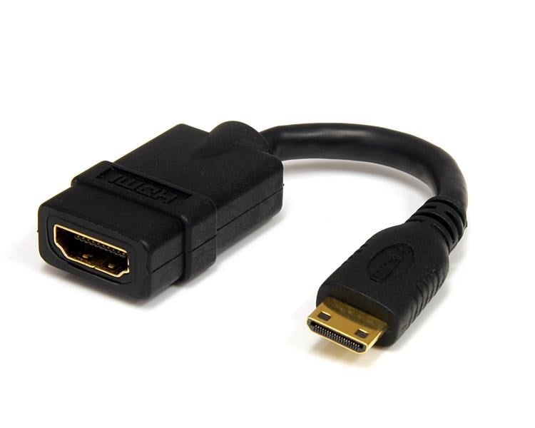 Photos - Cable (video, audio, USB) Startech.com 5 inch High Speed HDMI Cable with Ethernet- HDMI to HDMI HDAC 