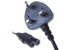 CCL Choice 2m UK Male Mains Power Cable to Figure of 8