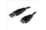 StarTech.com (0.5m/20 inch) Slim SuperSpeed USB 3.0 A to Micro B Cable - M/M