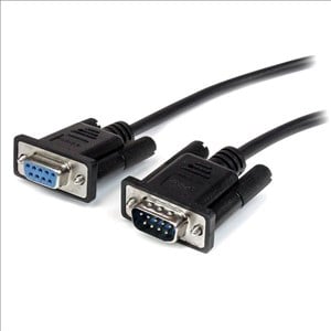 StarTech.com (1m) Straight Through DB9 RS232 Serial Cable - M/F (Black)
