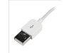 StarTech.com (3m/10 feet) Long White Apple 8-pin Lightning Connector to USB Cable (White) for iPhone / iPod / iPad
