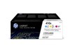 HP 410X (Yield: 5,000 Pages) High Yield Toner Cartridge (Cyan/Magenta/Yellow) Pack of 3