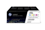 HP 410X (Yield: 5,000 Pages) High Yield Toner Cartridge (Cyan/Magenta/Yellow) Pack of 3