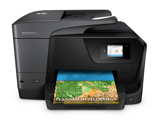 HP OfficeJet Pro 8710 (A4) Colour Inkjet Wireless All-in-One Printer (Print/Copy/Scan/Fax) 128MB ...