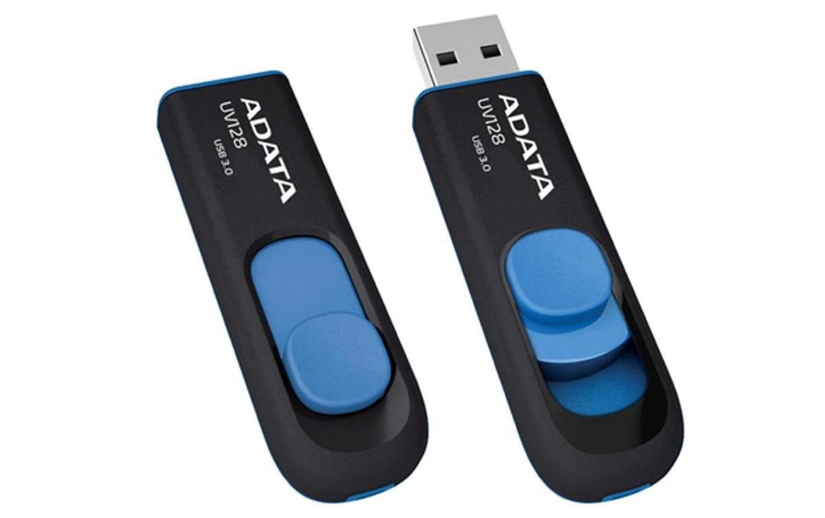 ADATA DashDrive UV128 32GB USB flash drive USB Type-A 3.2 Gen 1 (3.1 Gen 1) Black Blue