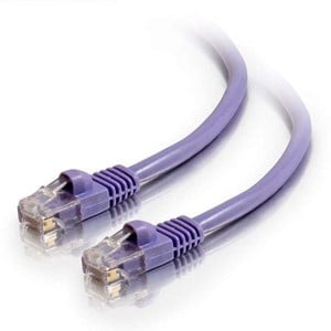 C2G (1m) Snagless Cat5e RJ-45 Network Cable (Purple)