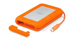 LaCie Rugged 250GB Mobile External Solid State Drive in Orange - USB3.0