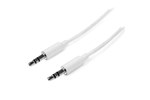 StarTech.com (1M) Slim 3.5mm Stereo Audio Cable - Male to Male (White)
