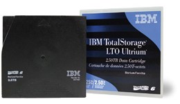 IBM (2.5/6.25TB) 2.5:1 Compression 846m 400MB/s LTO-6 Ultrium Data Tape Cartridge (Black)
