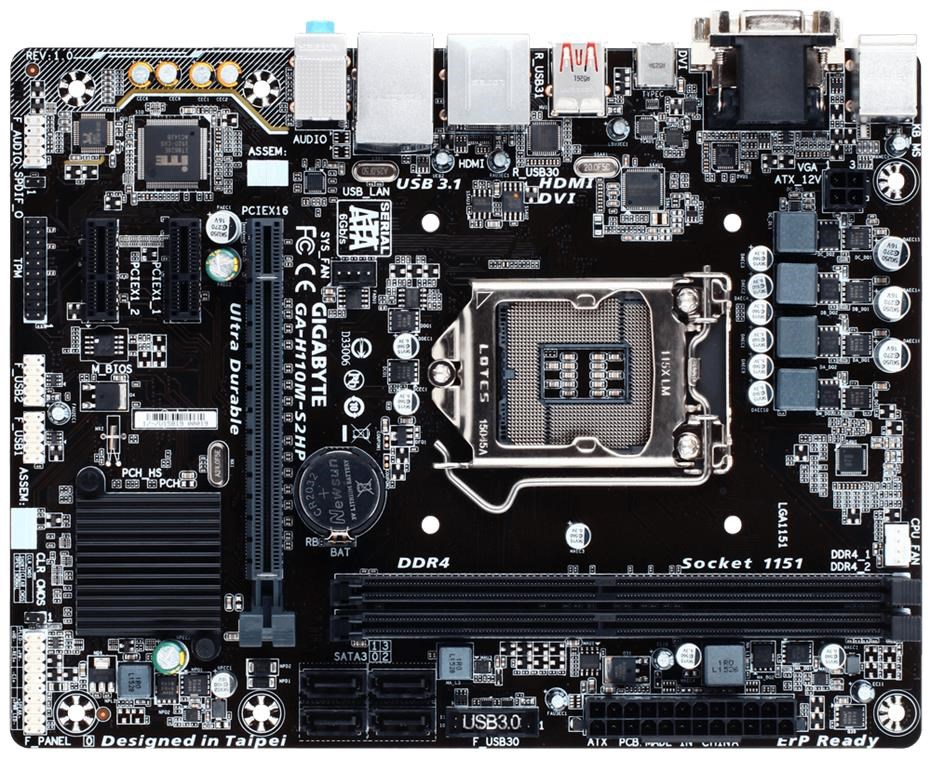 Gigabyte H110MS2HP Intel Socket 1151 Motherboard GAH110MS2HP CCL Computers