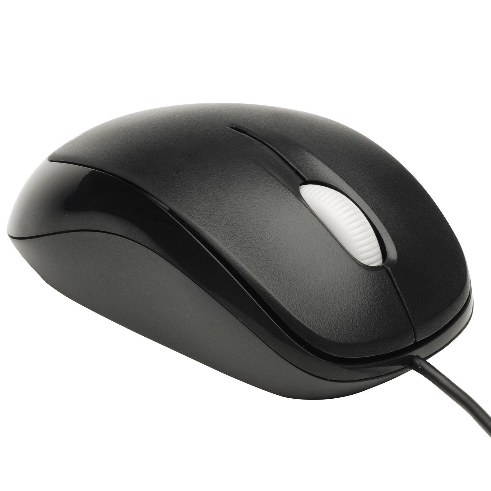 Microsoft Compact Wired Optical Mouse for Business (Black) - 4HH-00002 ...