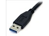 StarTech.com (0.5m/1.5 feet) Black SuperSpeed USB 3.0 Cable A to Micro B - M/M