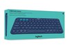 Logitech K380 Multi-Device Bluetooth Keyboard (Blue) - UK English