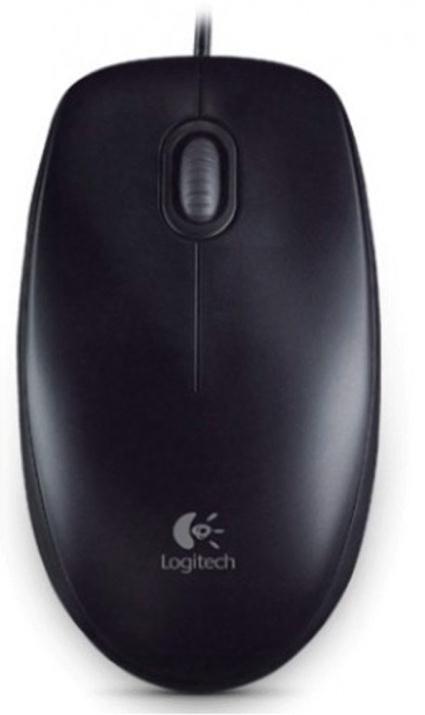 Logitech B100 Optical USB Mouse (Black)