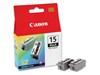 Canon BCI-15BK (Black) Ink Cartridge (Pack of 2) REF 8190A002AA