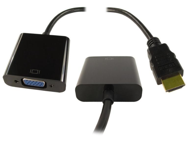 Photos - Cable (video, audio, USB) Cables Direct NLHDMI-HSV HDMI to VGA Adaptor + Audio/USB NLHDMI-HSV03 