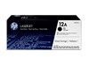 Bundle: HP 12A (Yield: 2,000 Pages) Black Toner Cartridge Pack of 2