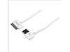 StarTech 1m (3 ft) Apple Dock Connector to Left Angle USB Cable for iPod, iPhone, iPad