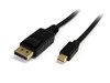 StarTech.com Adaptor 2m Mini DisplayPort to DisplayPort Adaptor Cable - M/M (Black)