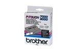 Brother P-touch TX-355 (24mm x 15m) White On Black Labelling Tape