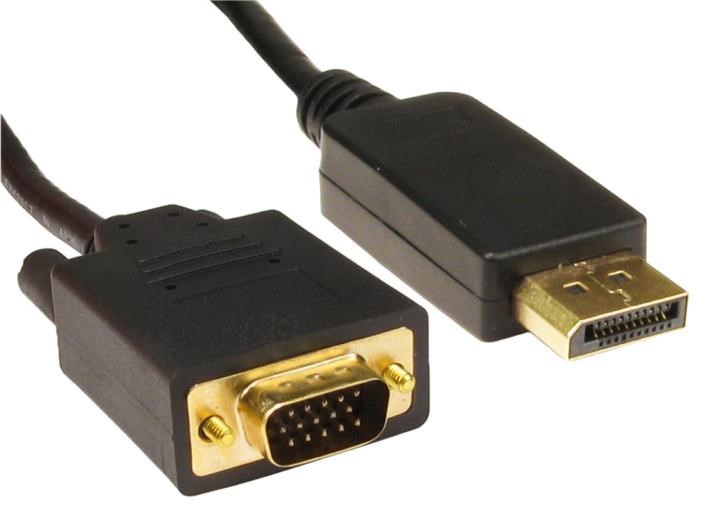 Photos - Cable (video, audio, USB) Cables Direct (2m) DisplayPort to VGA Cable  HDHDPORT-VGA-2M (Black)