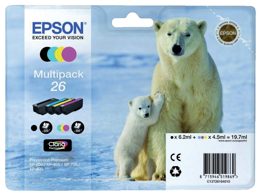 Epson Polar Bear Multipack Size 26