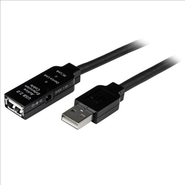 Photos - Cable (video, audio, USB) Startech.com (5m) USB 2.0 Active Extension Cable - M/F USB2AAEXT5M 
