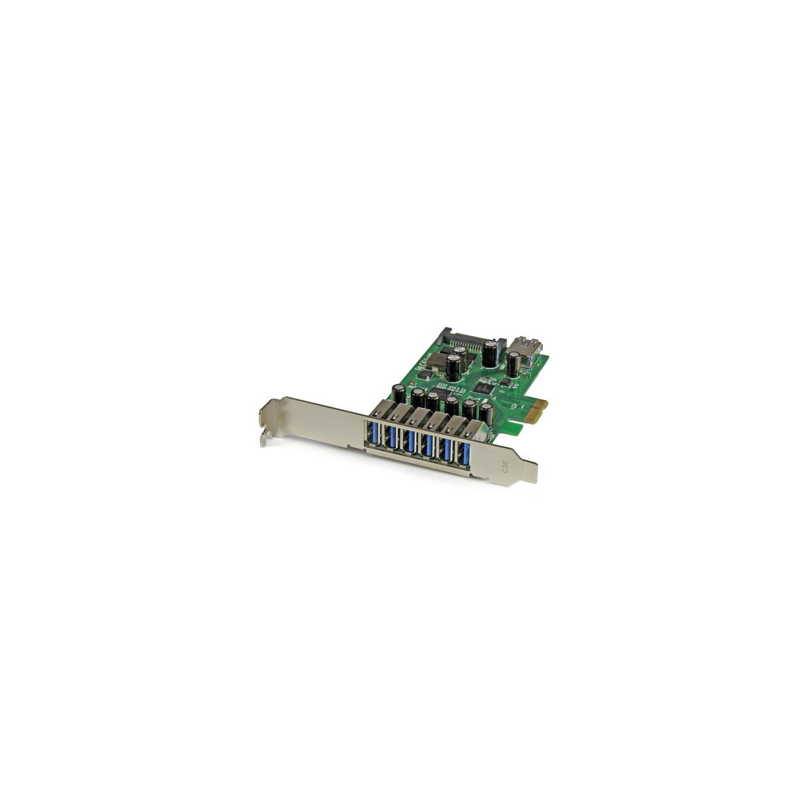 Startech 7 port pci express usb 3 0 card standard and low profile