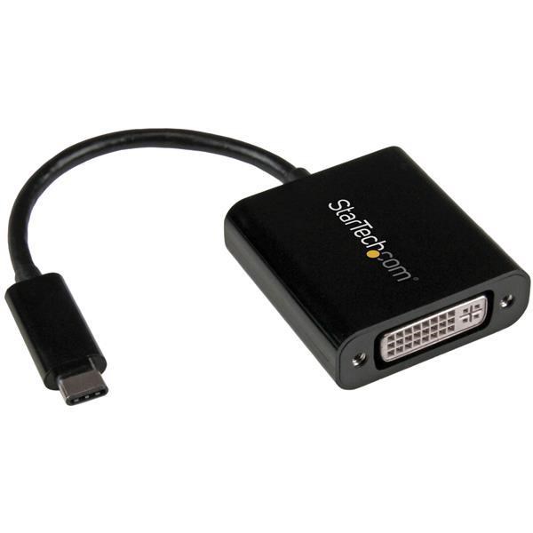 Photos - Cable (video, audio, USB) Startech.com USB-C to DVI Adaptor  CDP2DVI (Black)