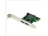 StarTech.com 2 Port PCI Express (PCIe) SuperSpeed USB 3.0 Card Adaptor with UASP - SATA Power