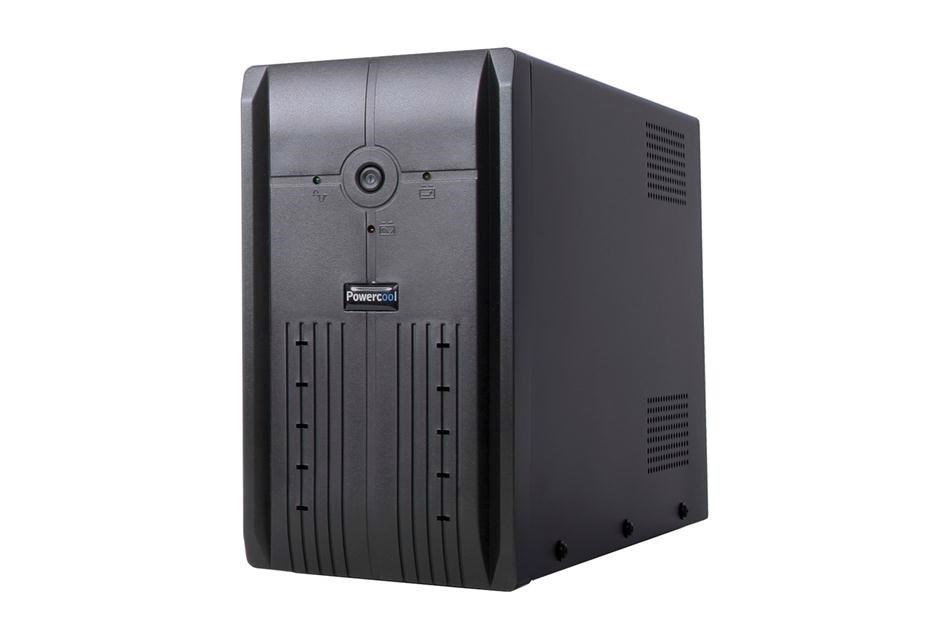 Image of Powercool Smart UPS 1000VA 3 x UK Plug, 2 x IEC, RJ45 x 2, USB LED