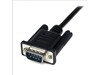 StarTech.com Black DB9 RS232 Serial Null Modem Cable F/M (1M)