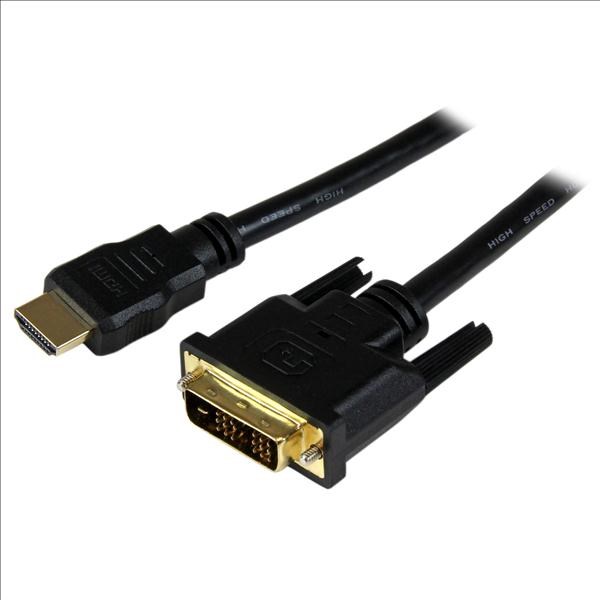Photos - Cable (video, audio, USB) Startech.com 1.5m HDMI to DVI-D Cable - M/M HDDVIMM150CM 