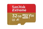 SanDisk Extreme (32GB) MicroSDHC UHS-I U3 Card with Adaptor